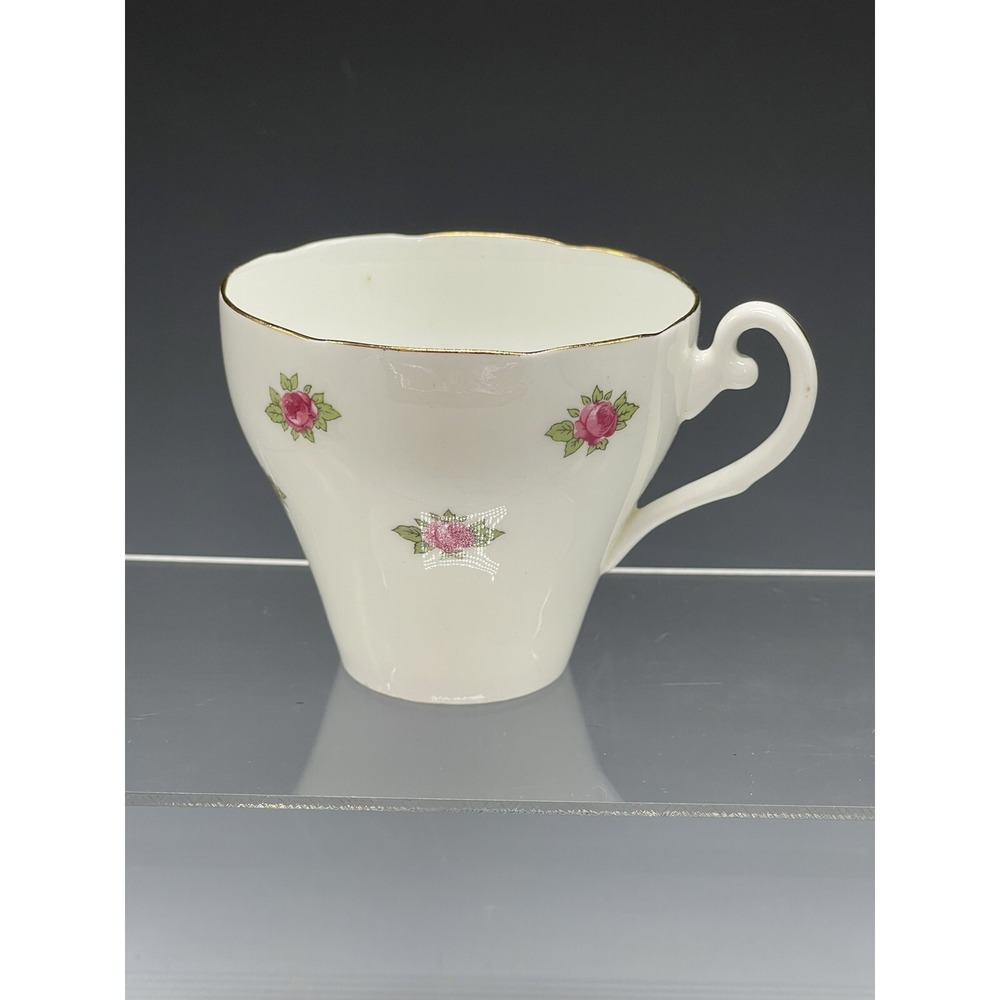 Vintage Adderley Bone China England Tea Cup‎ Teacup 1789 Floral S2